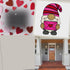 Valentine Gnome Door Hanger SVG File-For Laser Engraving